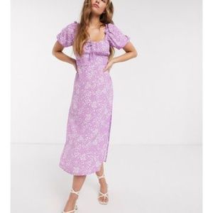 Faithful the Brand purple midi floral dress